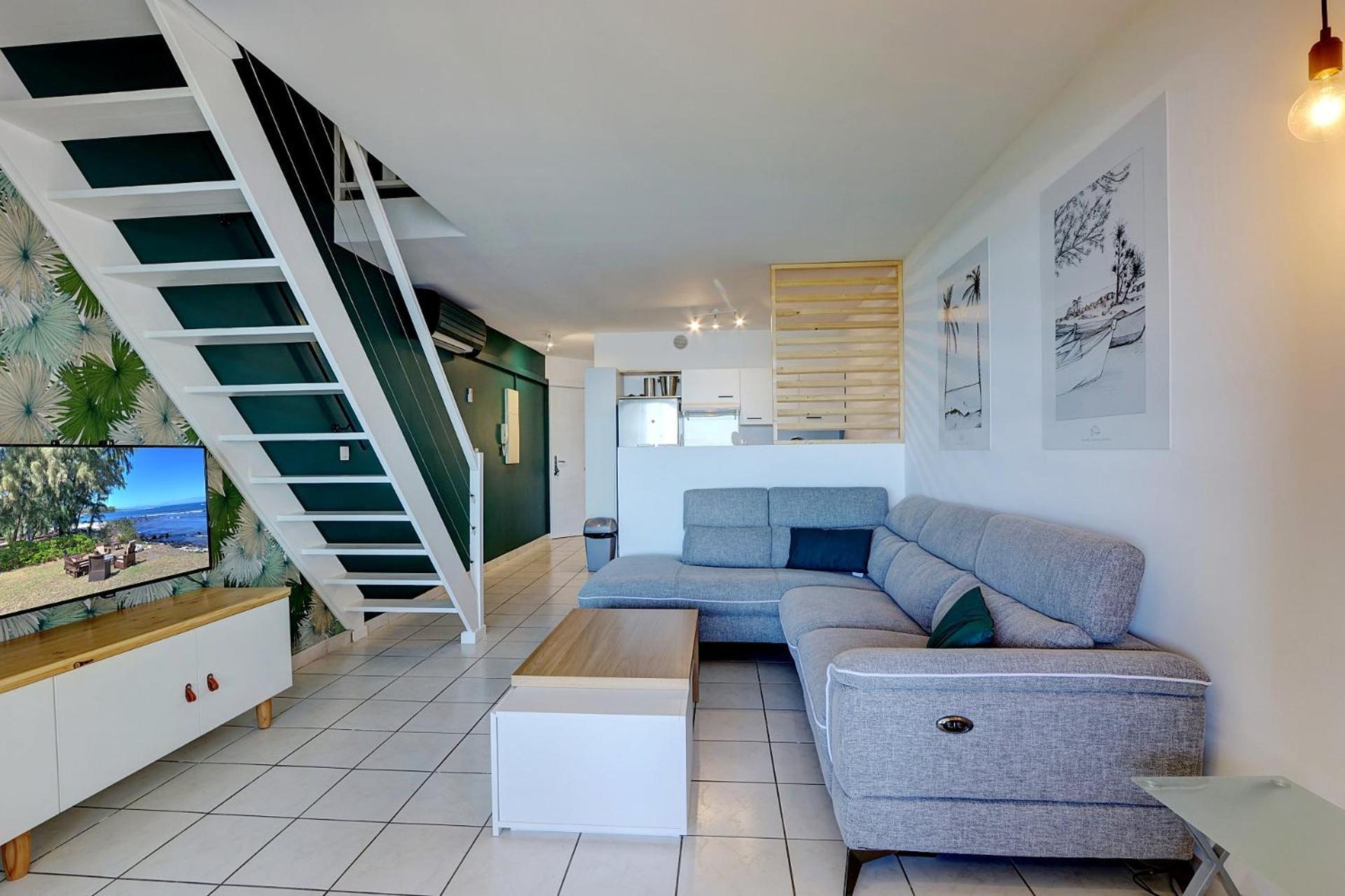 Plein La Vue - T4 Saint Leu 1Ere Ligne Pieds Dans L'Eau Apartment Ngoại thất bức ảnh