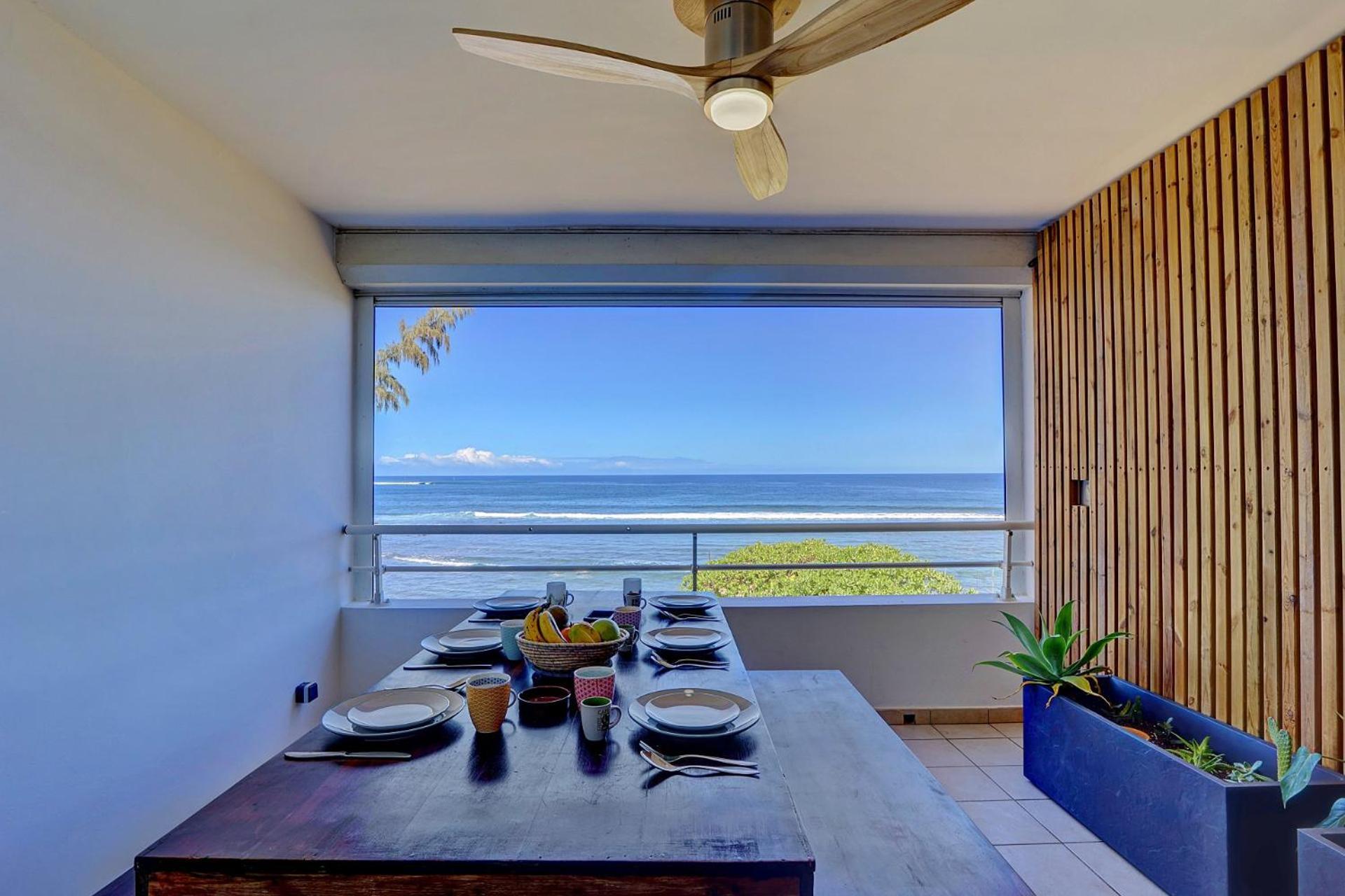 Plein La Vue - T4 Saint Leu 1Ere Ligne Pieds Dans L'Eau Apartment Ngoại thất bức ảnh