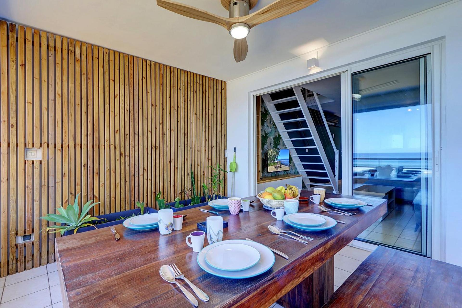 Plein La Vue - T4 Saint Leu 1Ere Ligne Pieds Dans L'Eau Apartment Ngoại thất bức ảnh