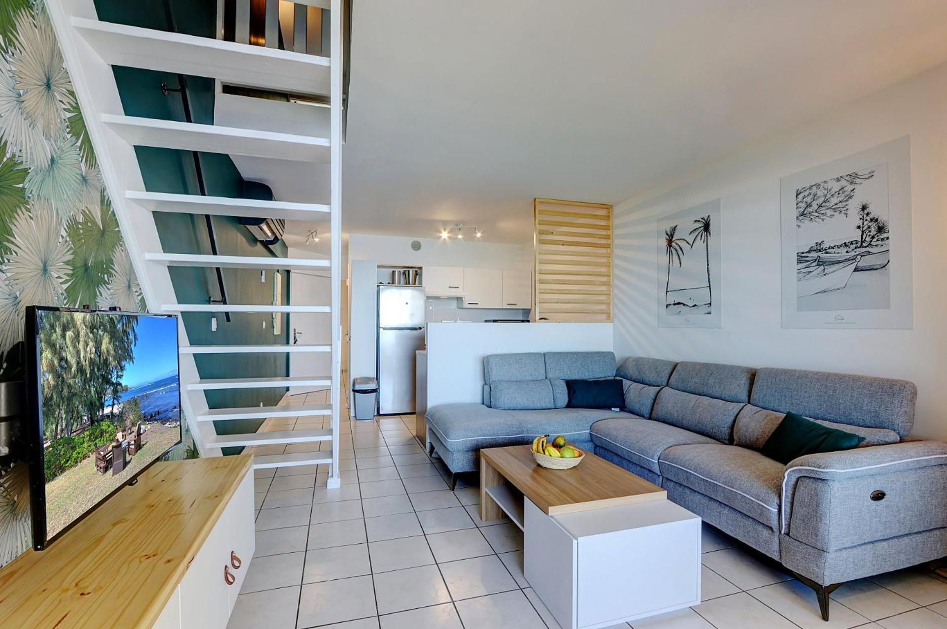 Plein La Vue - T4 Saint Leu 1Ere Ligne Pieds Dans L'Eau Apartment Ngoại thất bức ảnh