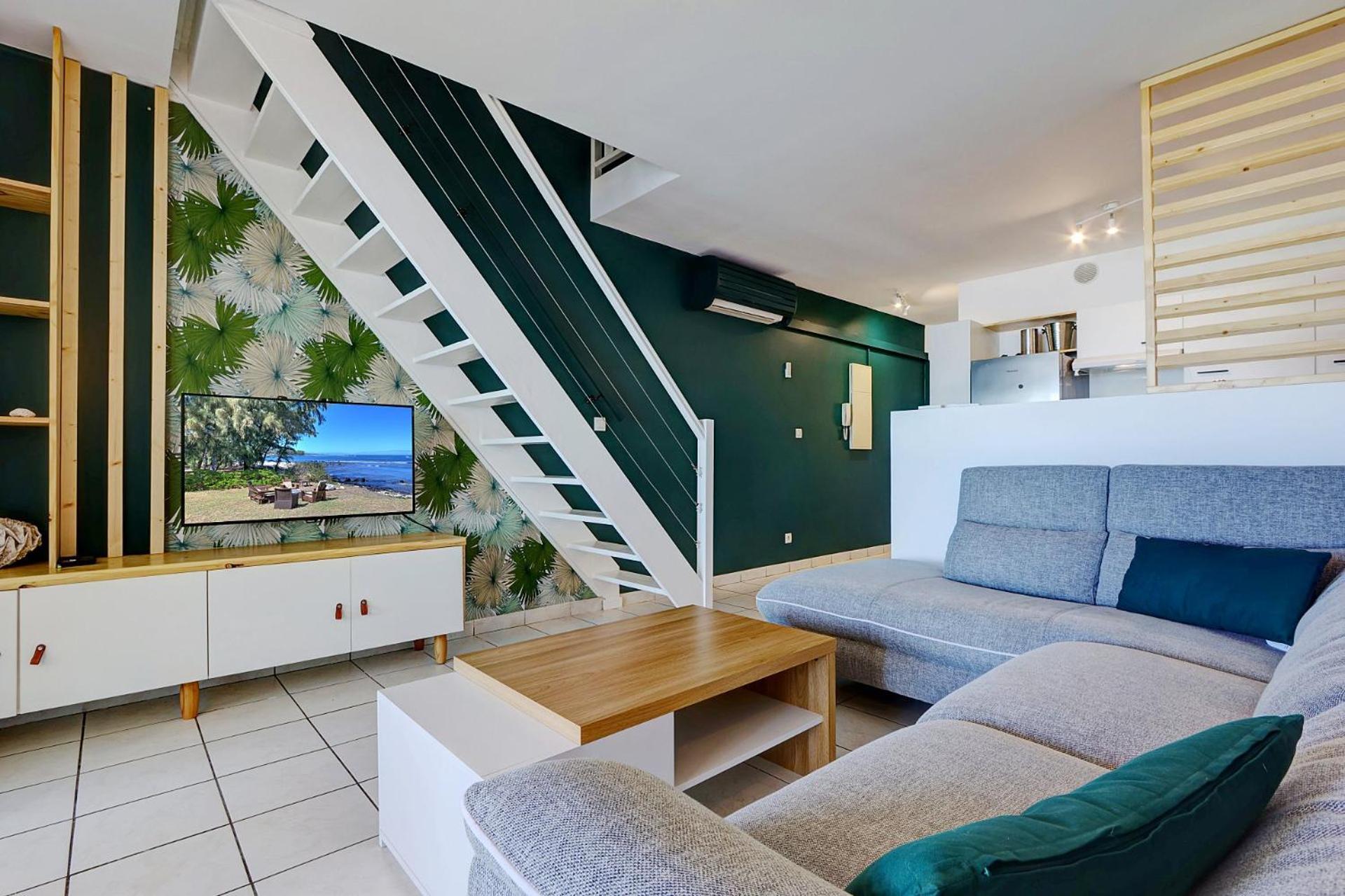 Plein La Vue - T4 Saint Leu 1Ere Ligne Pieds Dans L'Eau Apartment Ngoại thất bức ảnh